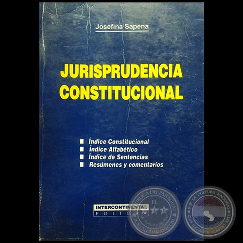 JURISPRUDENCIA CONSTITUCIONAL - Autora: JOSEFINA SAPENA GIMÉNEZ